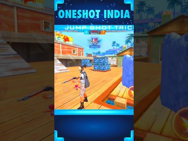 Jump Headshot Trick  #freefire #oneshotindia #shorts