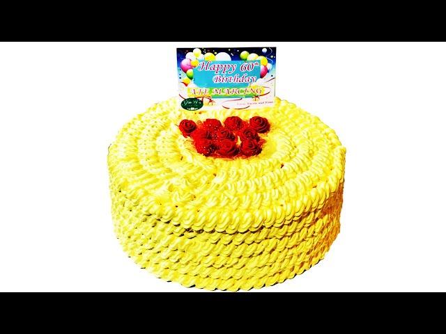 CAKE DESIGN TUTORIAL USING BOILED ICING | YUFI VLOG