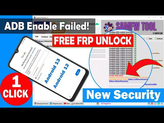 Samsung New FRP Tool 2023 | ADB Enable Fail New Security | Samsung FRP bypass activation adb