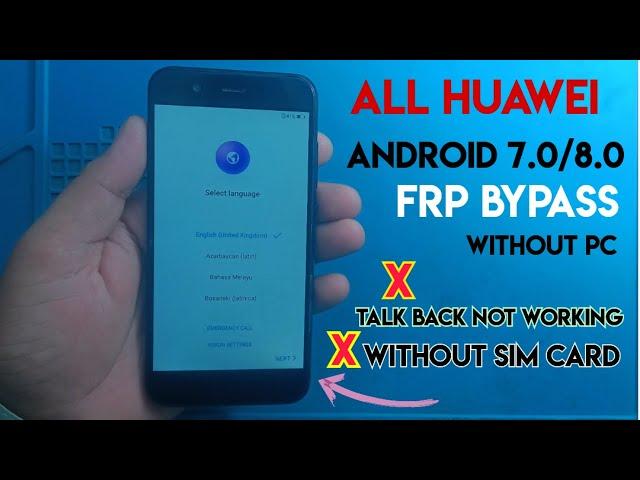 Huawei Android 8.0 frp bypass | Huawei Android 7.0 frp bypass | All Huawei Android 9/10 frp unlock |