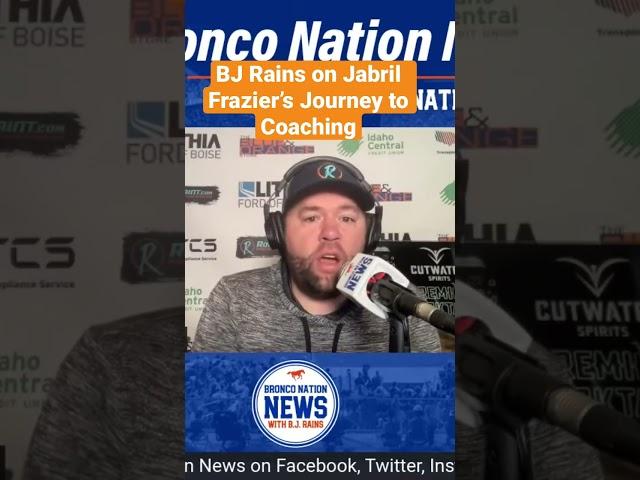 BNN B.J. Rains talks about Jabril Frazier’s adversity and wild ride to college coaching dream job