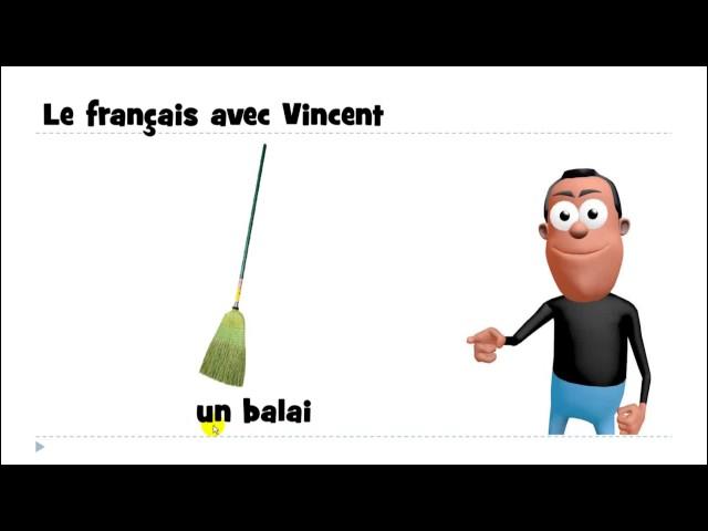 J'apprends le français # 1 mot par jour # un balai