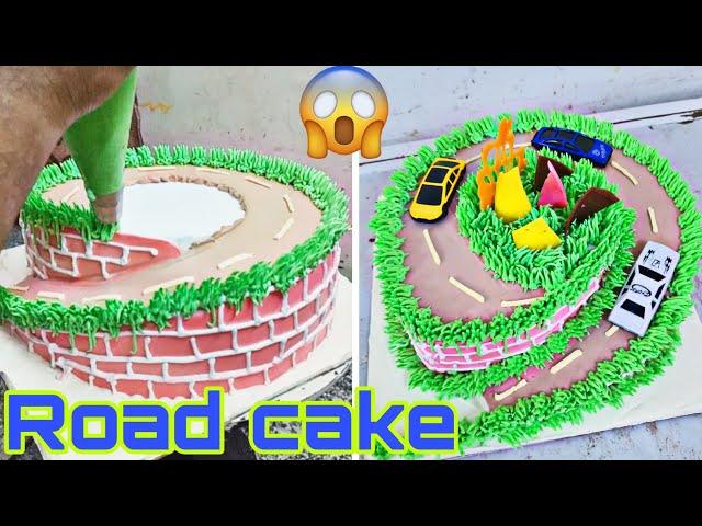 Cake decorating cars on the highway road || Road cakes || Awesome cakes design || cakes