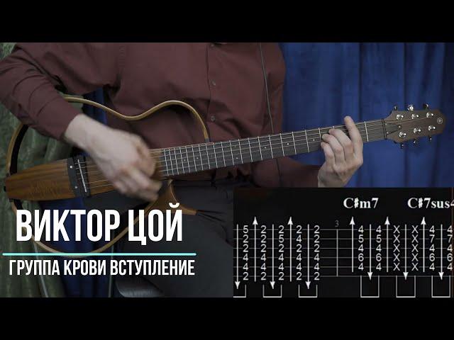 Группа Крови Виктор Цой Группа Кино | Аккорды | Табулатура | Вступление