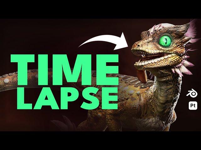 3D Game Creature - Timelapse (Blender / Adobe)