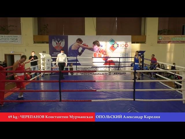 69 кг: Константин Черепанов ( Мурманская) vs Александр Опольский (Карелия)