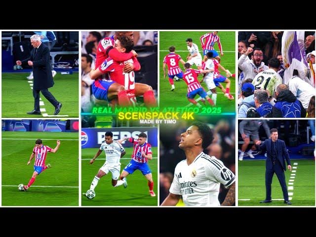 Real Madrid Vs Atletico 2:1 2025 / RARE CLIPS ● SCENEPACK 4K ( With AE CC and TOPAZ )