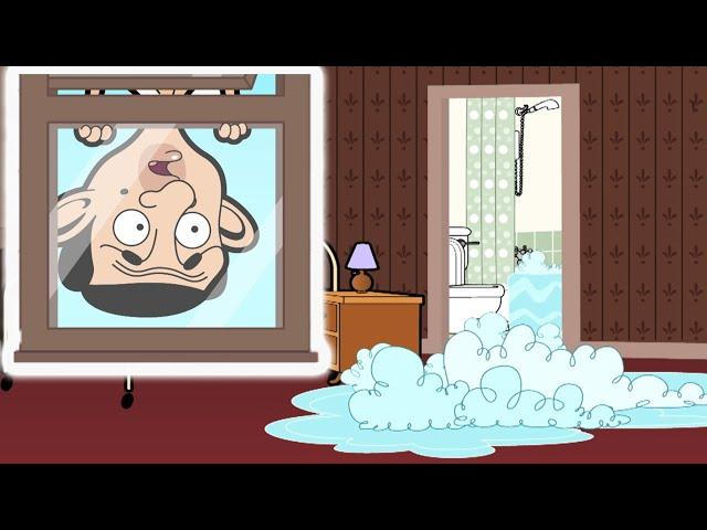 Mr Bean Gets Stuck Outside! | Mr Bean Animated | Clip Compilation | Mr Bean World