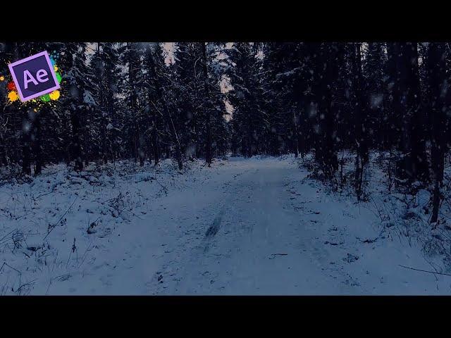 How To Create Realistic Snow, After Effects Tutorial & Template