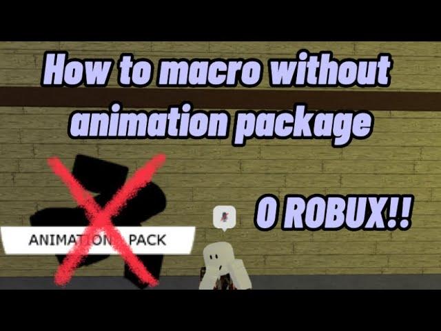 HOW TO MACRO IN DA HOOD WITHOUT ANIMATION PACKAGE (free macro)