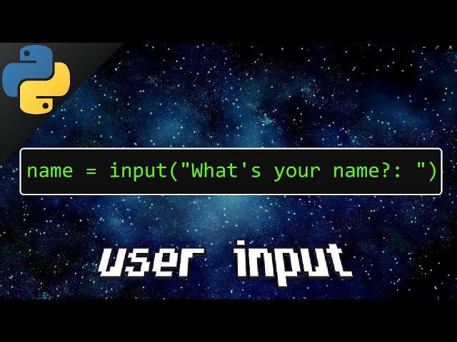 Python user input ⌨️