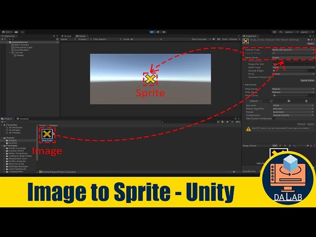 Create Sprite from Image In Unity