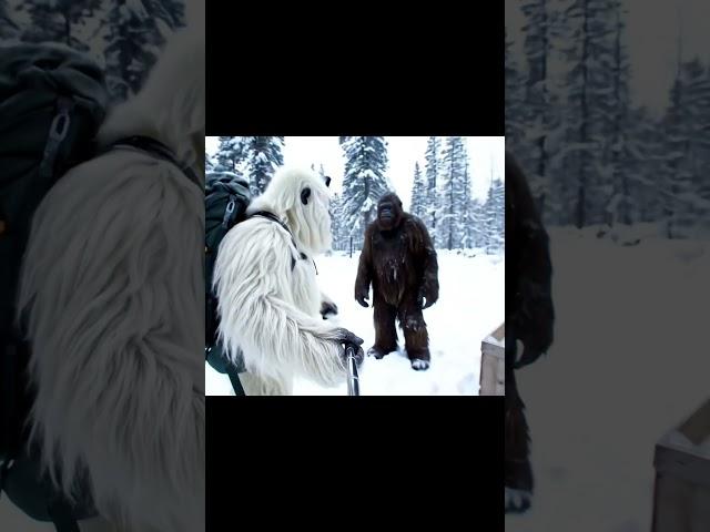 Yeti and Bigfoot Find Mystery Powder Vlog #ai #bigfoot #bigfootvlog #yetivlog #veo3