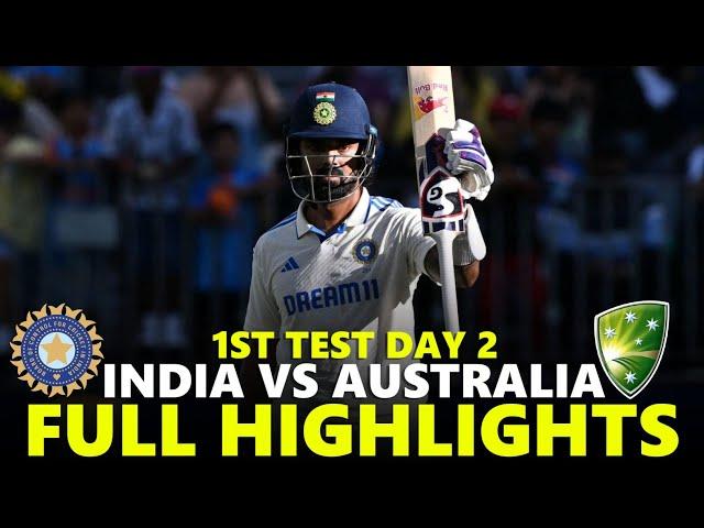 India vs Australia Full Highlights 1st Test 2024 Day 2 | IND VS AUS