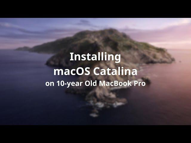 Installing macOS Catalina on a mid-2012 MacBook Pro