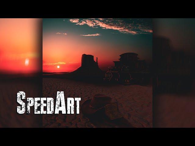 A Hat In The Desert | Photomanipulation (Photoshop)