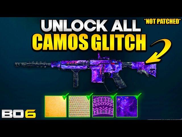 *WORKING*  BLACK OPS 6 CAMO UNLOCK GLITCH (UNLOCK ALL CAMOS GLITCH BO6)