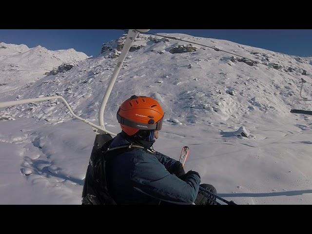 Val Thorens ski December  2021 Lift. Лепота! France