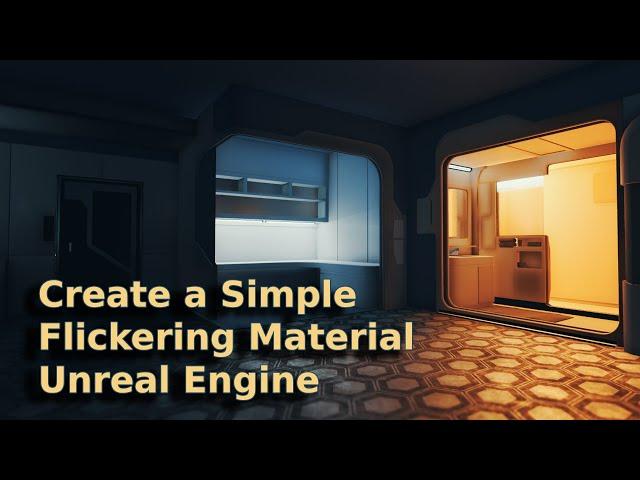 How to Create a Simple Flickering Material in Unreal Engine - UE Beginner Tutorial