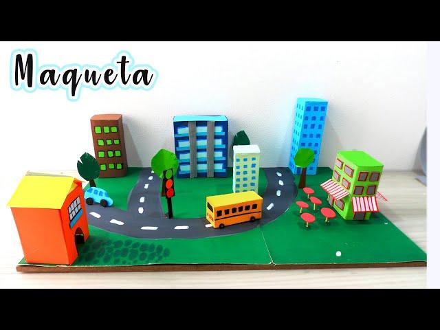 MAQUETA DE CIUDAD Fácil de hacer   CITY MODEL