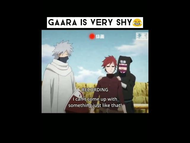 Gaara is very shy | #naruto #anime #gaara #kankuro #kakashi #sand #funny #animeedit #shorts