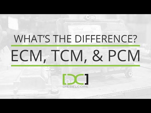 What's the difference between an ECM, TCM, and PCM?