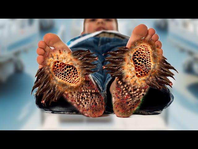 How to treatment Servely injured foot skin | Asmr Animation | Crazy Satisfying Asmr,Video | #asmr067