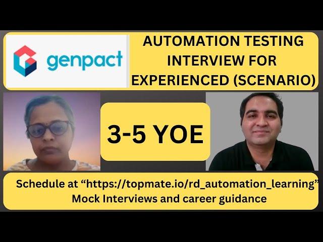 Automation Testing Interview Questions and Answers| Testing Questions | RD Automation Learning