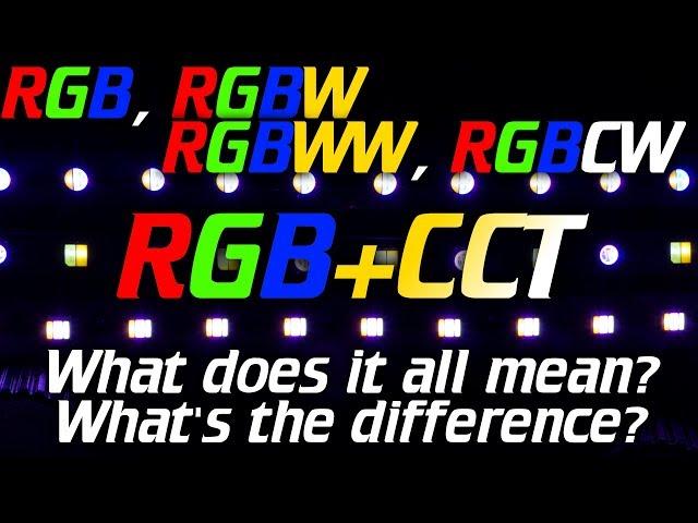 QuinLED: RGB, RGBW, RGBCW, RGBCCT LED strip, what does it all mean?