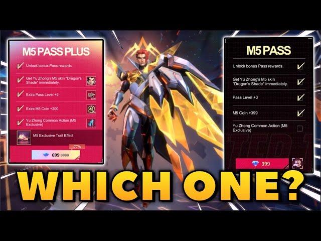 M5 PASS OR M5 PASS PLUS? WHICH ONE TO BUY? HOW TO GET BOTH YU ZHONG'S M5 AND M5 PRIME SKIN? - MLBB