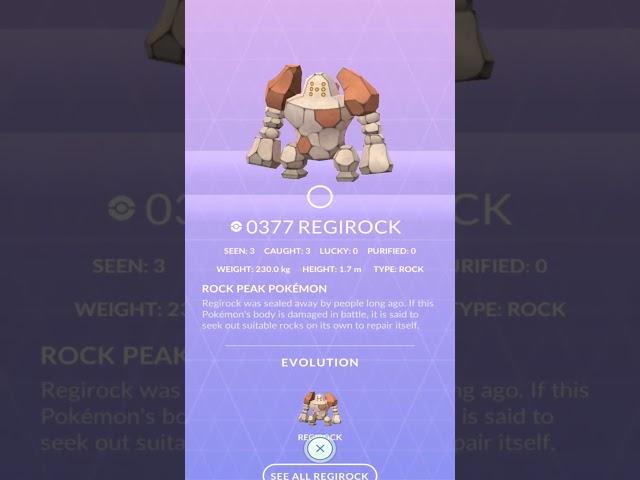 Pokedex: Pokemon GO-Regirock