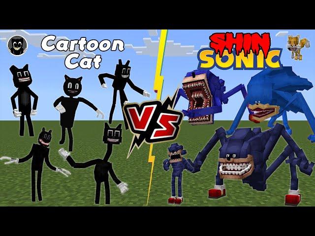 Shin Sonic VS Cartoon Cat [Trevor Henderson Creatures]  [Sonic Tapes]