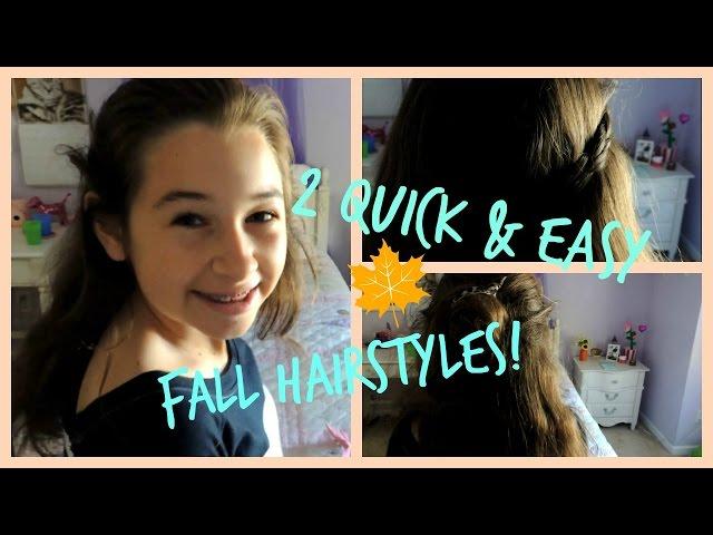 2 Quick & Easy Fall Hairstyles!