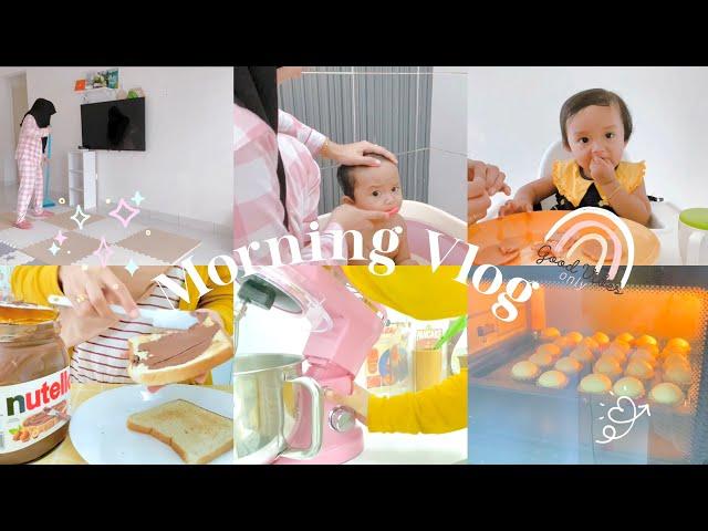 morning vlog | housechores | child care | baking