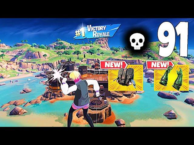 91 Elimination Solo Vs Squads "Zero Build" Gameplay Wins (Fortnite chapter 5)