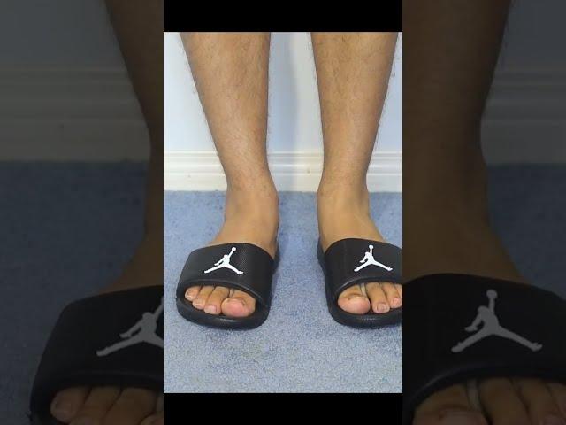 Jordan Black Slides