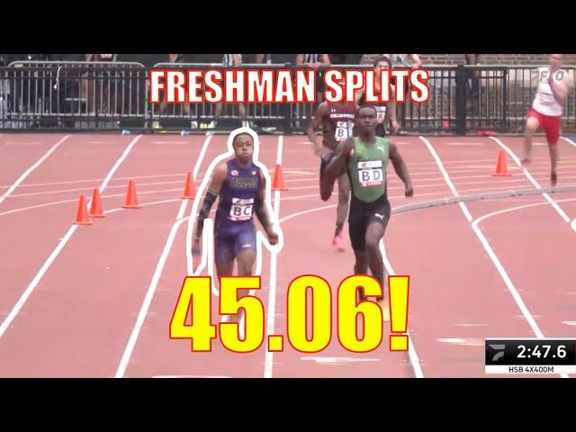 Freshman Quincy Wilson Of Bullis High School Splits 45.06 In 4x400m 