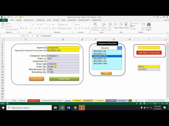 Excel VBA Automation - Search As You Type Search Bar