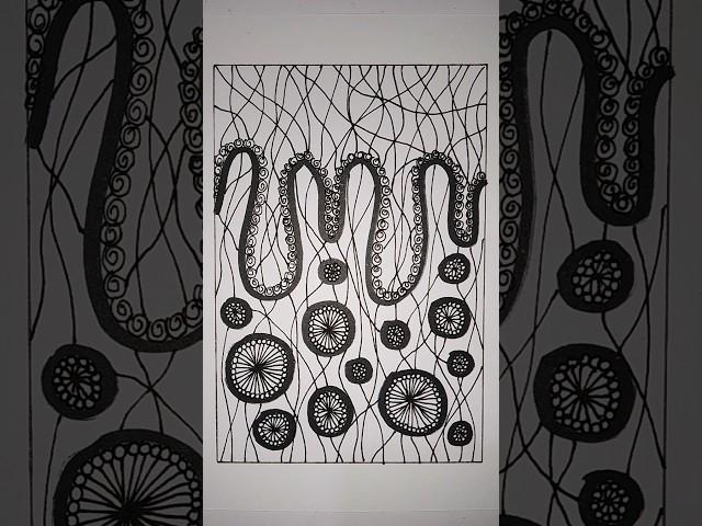 calm your mind by drawing easy patterns // 63 #meditativedrawing #mindfulness #satisfying