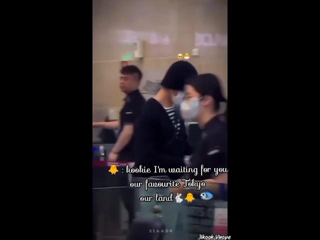 :we are going to our land so long time right army you so excited jikook together Tokyo 🫣#jikook