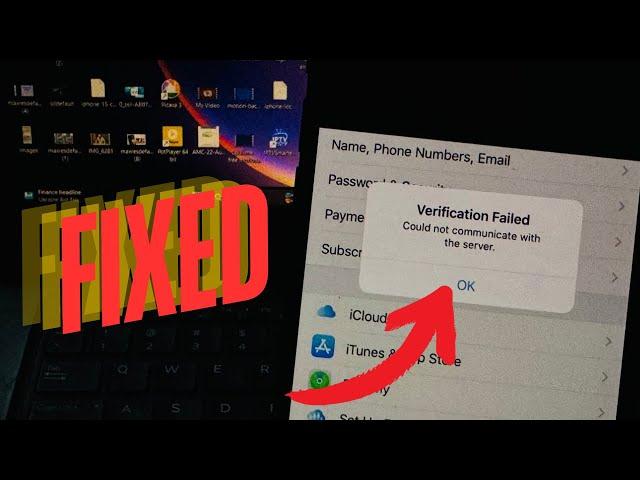 Fix Verification Failed Could Not Communicate With The Server 2024/iPhone/iPad/iPod