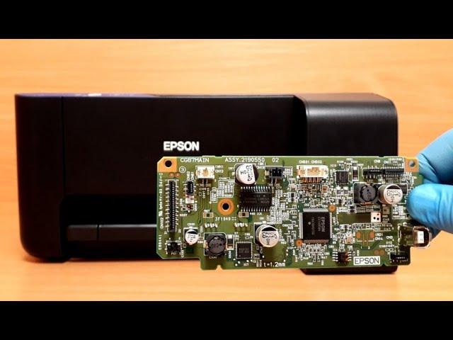 Разбор принтера Epson L3100. Как снять материнскую плату.