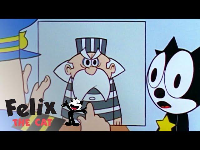 The Professor Tries to Escape the Police | Felix The Cat