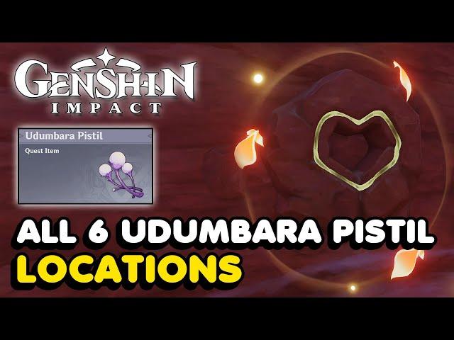 All 6 Udumbara Pistil Locations In Genshin Impact 3.6