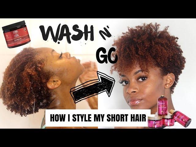 MY COWASH /  WASH N’ GO ROUTINE (short, color treated natural hair)