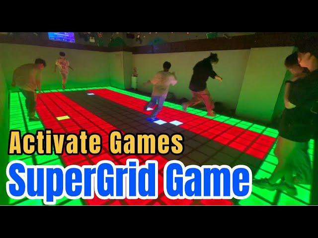 Supergrid Game | Activate Games| Active Gaming Experience with Interactive Exercise & Light-Up Floor