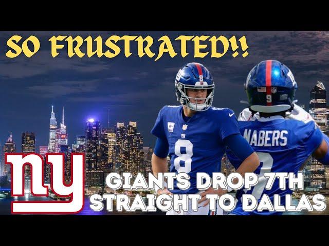 New York Giants Fan FRUSTRATED After 20-15 Loss To Dallas Cowboys #nfl