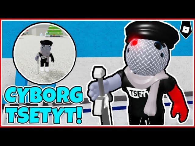 How to get "C.T" BADGE + CYBORG TSETYT MORPH/SKIN in PIGGY RP CUSTOMS ROLEPLAY! - ROBLOX