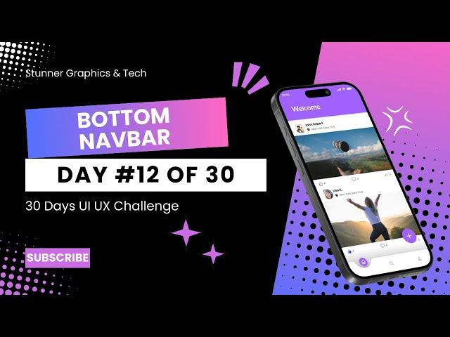 Bottom Navbar Figma | UI UX Design Figma | Top Animations Day 12