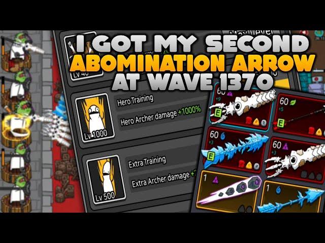 ARROW WAR Episode 19 | I got my 2nd ABOMINATION ARROW at WAVE 1370 | Android/IOS GAMEPLAY